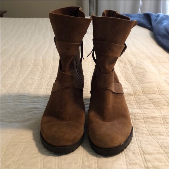 Clarks leather boots with heel - Picture 4 of 7